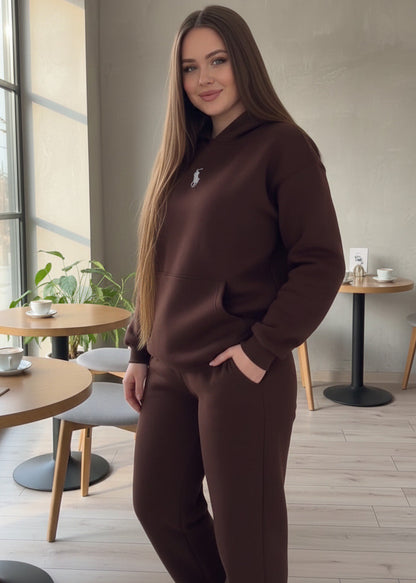 طقم كاجوال رياضي قطن 100% (هودي+بنطلون) T55