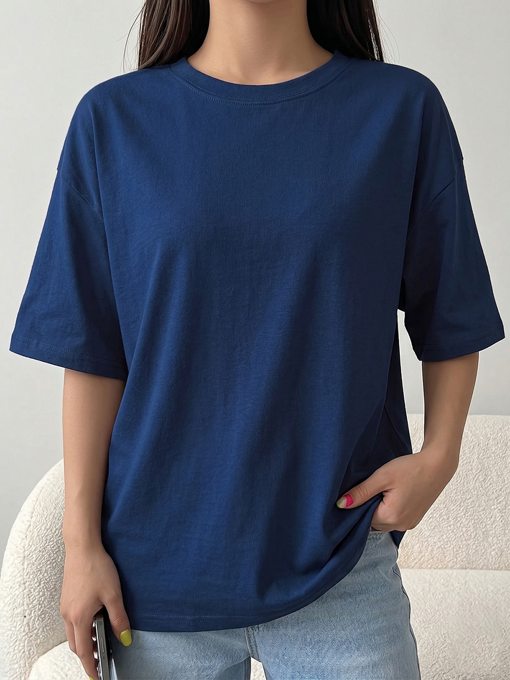 A5 round neck short-sleeved T-shirt