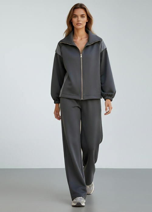 طقم كاجوال رياضي قطن (هودي+بنطلون) T88