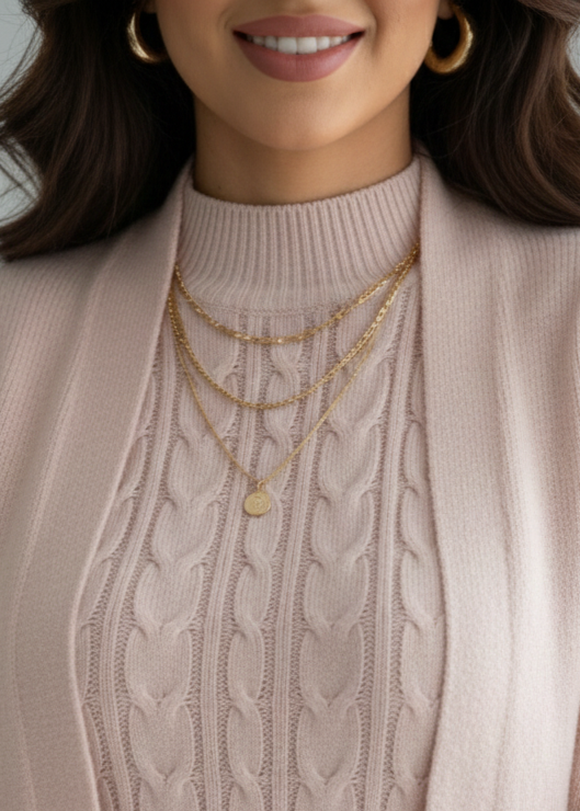 Elegant women's two-piece knit set: sleeveless dress and long-sleeved cardigan TR-1