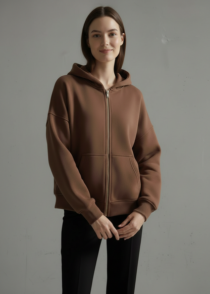 هودي نسائي شتوي بتصميم فريد اوفر سايز H12