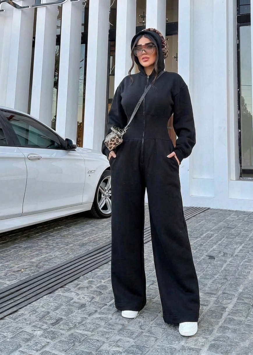 Black winter overalls (jumpsuit) AV5