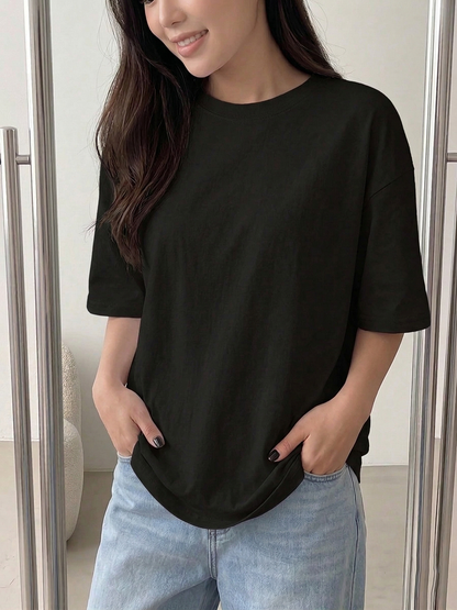 A5 round neck short-sleeved T-shirt