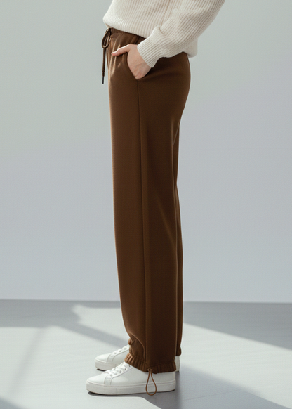 بنطلون قطن سادة بتصميم عصري B20