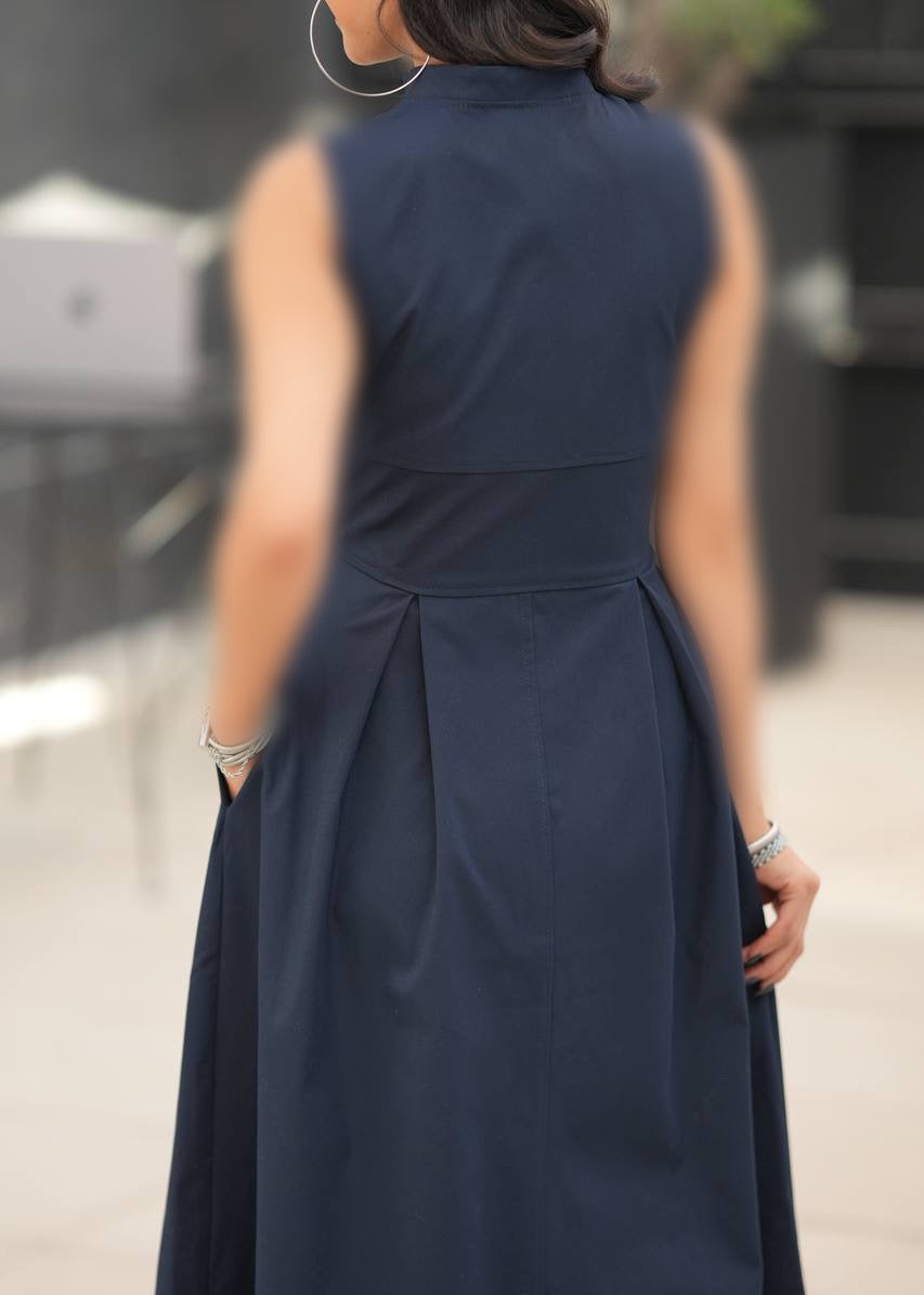 طقم فستان مع جاكيت خارجي بلمسة كاجوال شيك S76