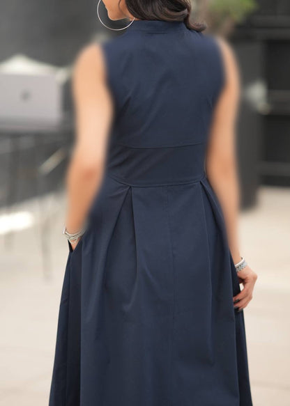 طقم فستان مع جاكيت خارجي بلمسة كاجوال شيك S76