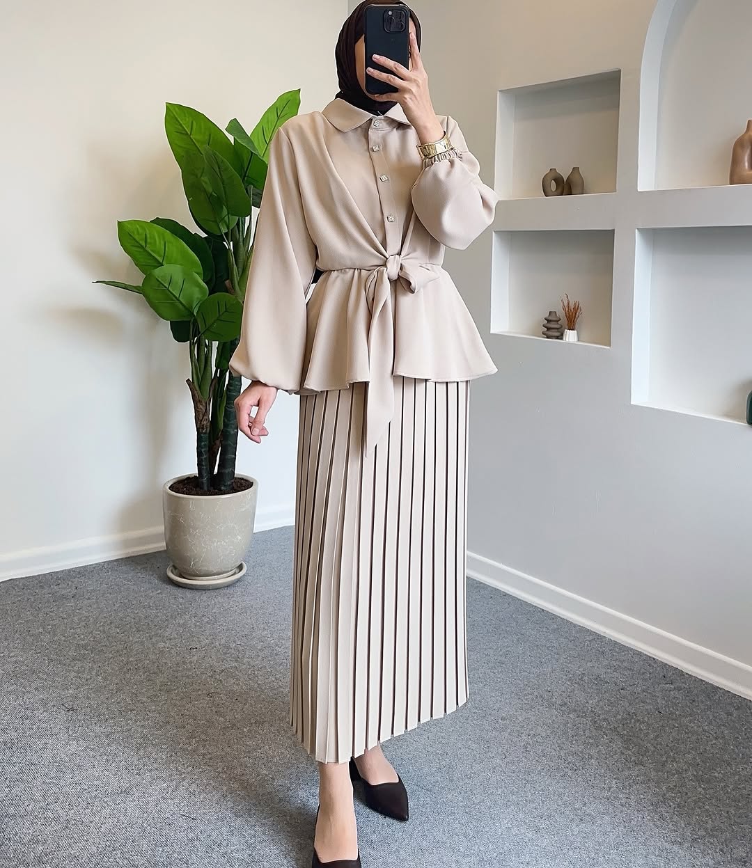 Two-piece dress with a unique design F61 