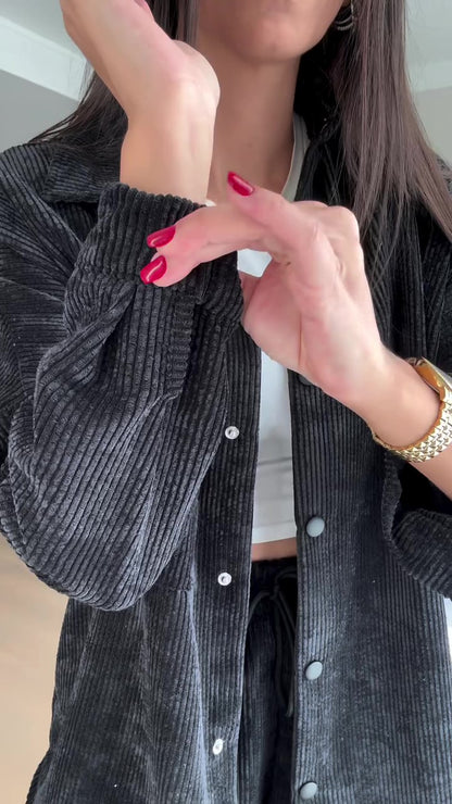 Casual velvet set (shirt + pants) T61 