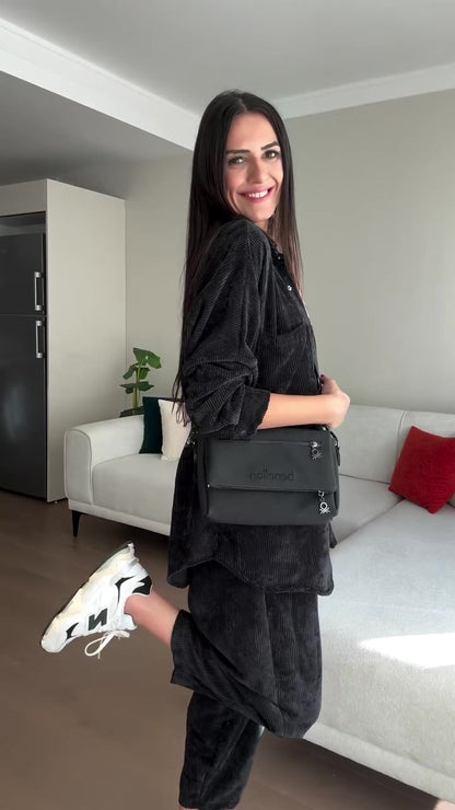 Casual velvet set (shirt + pants) T61 