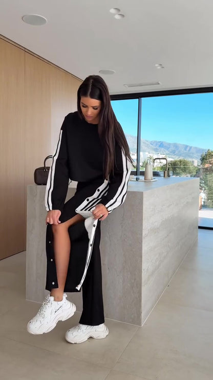 Cotton casual sportswear set (T-shirt + pants) T71 