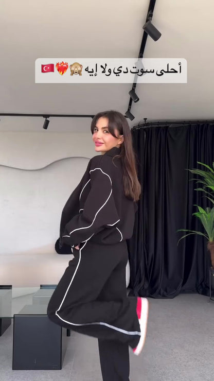 طقم كاجوال رياضي قطن (هودي+بنطلون) T39