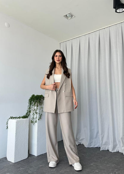 Summer jumpsuit with belt S6
