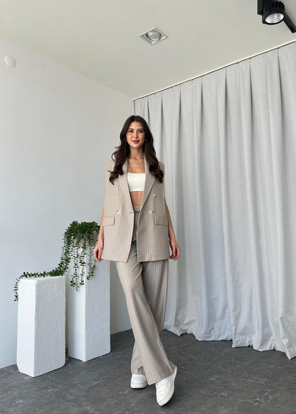 Summer jumpsuit with belt S6