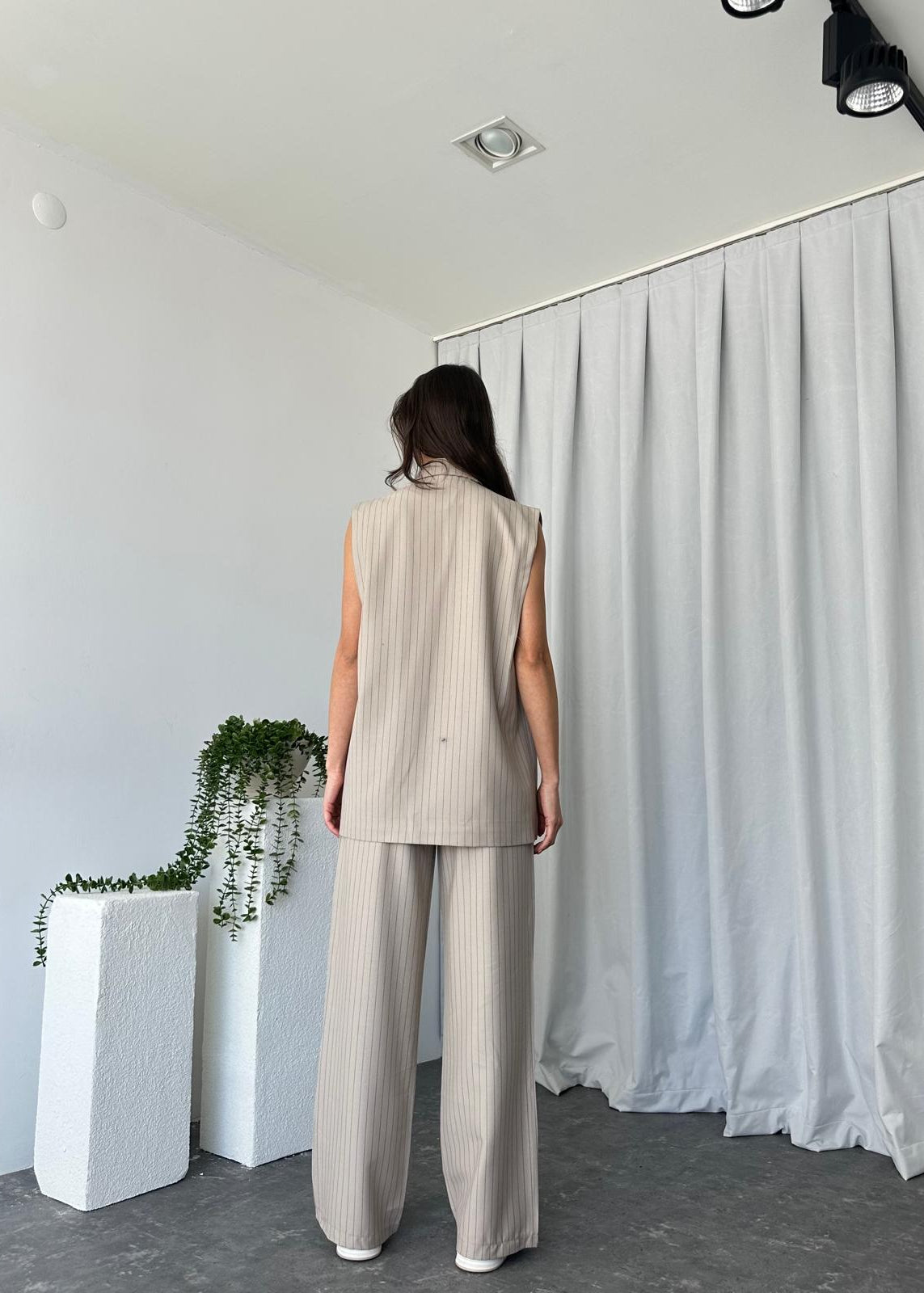 Summer jumpsuit with belt S6