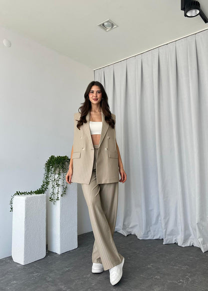 Summer jumpsuit with belt S6