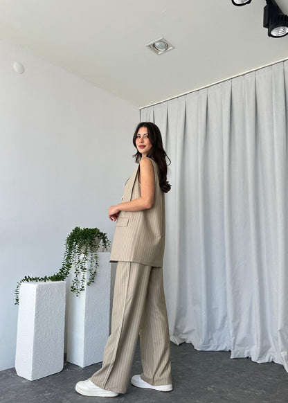 Summer jumpsuit with belt S6