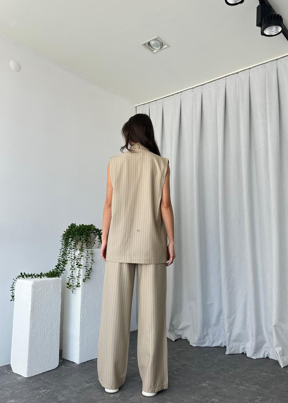 Summer jumpsuit with belt S6