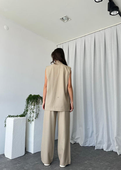 Summer jumpsuit with belt S6
