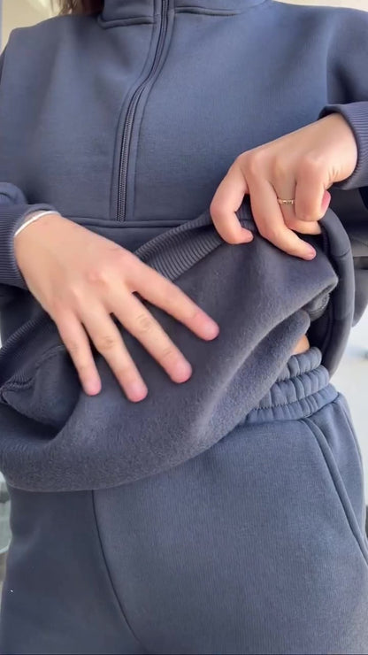 Casual cotton sportswear set (hoodie + pants) T8