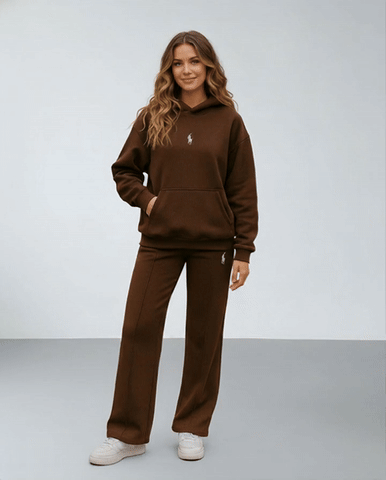 طقم كاجوال رياضي قطن 100% (هودي+بنطلون) T55