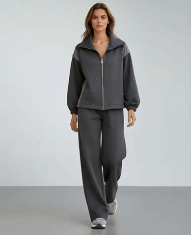 طقم كاجوال رياضي قطن (هودي+بنطلون) T88