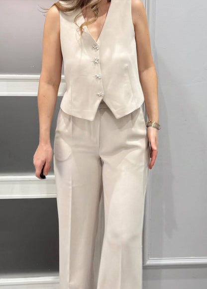 Elegant Turkish formal 2-piece suit: vest + trousers V12 