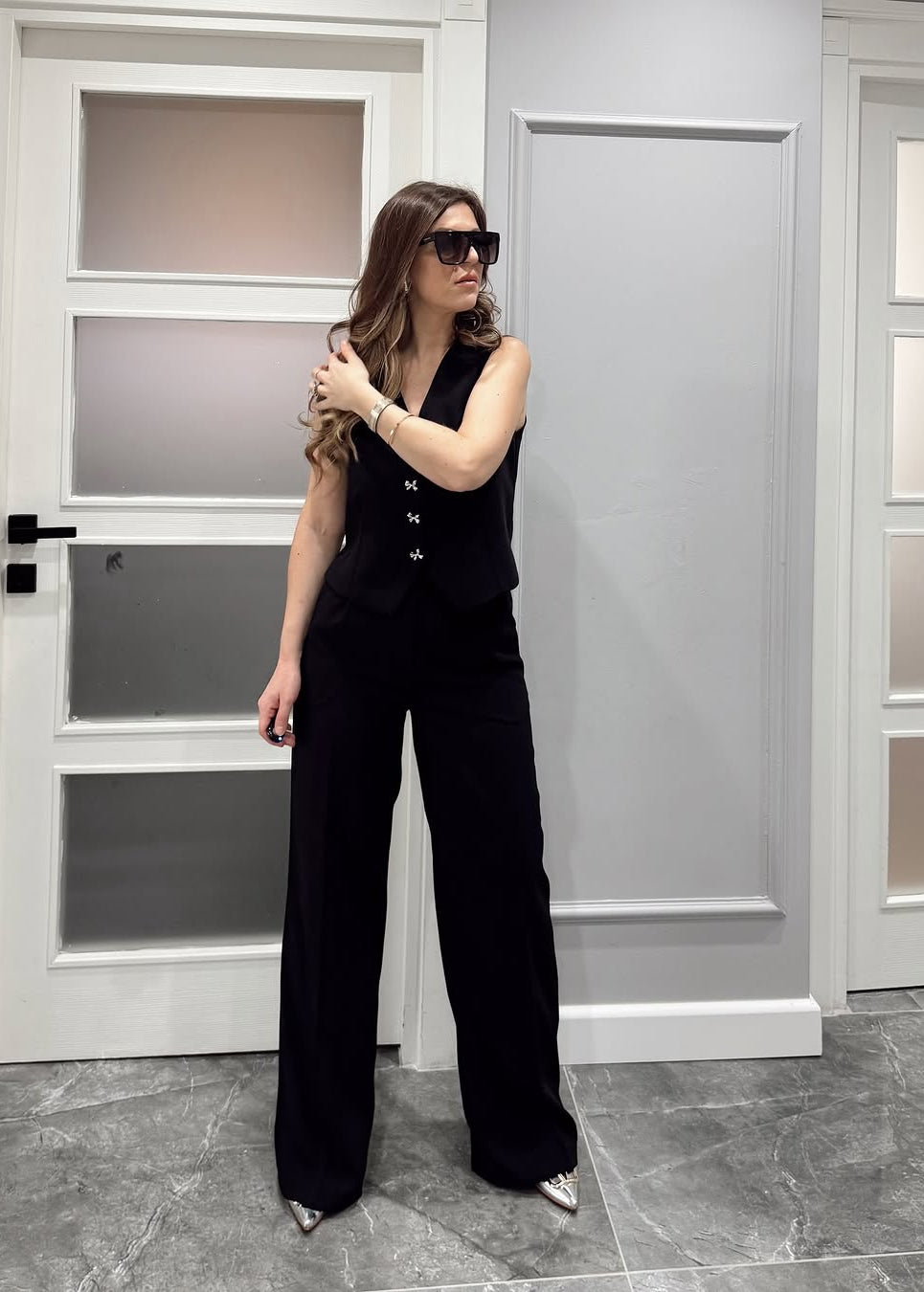 Elegant Turkish formal 2-piece suit: vest + trousers V12 