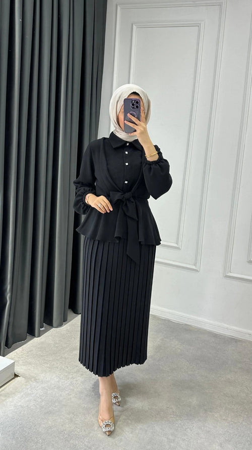 Two-piece dress with a unique design F61 