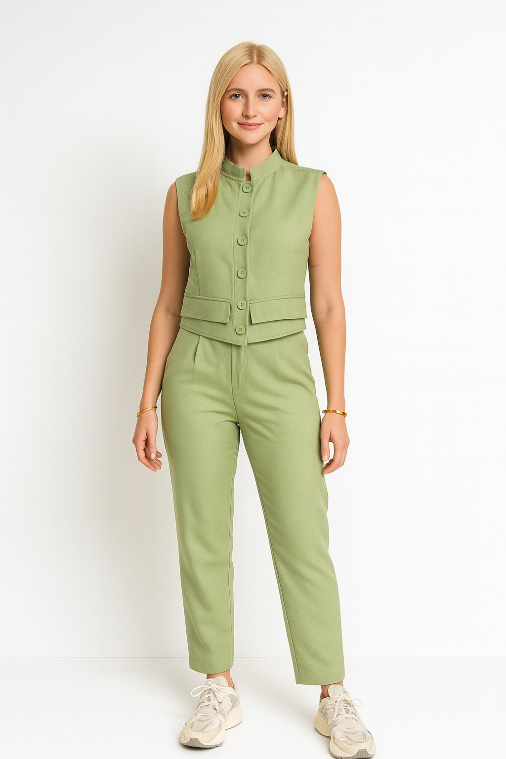 Summer jumpsuit with belt S6