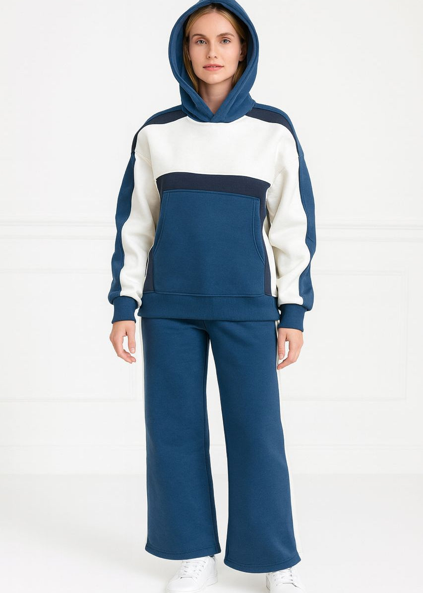 Cotton casual sportswear set (hoodie + pants) T54