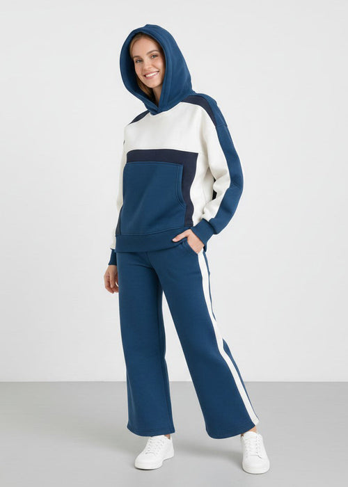 Cotton casual sportswear set (hoodie + pants) T54