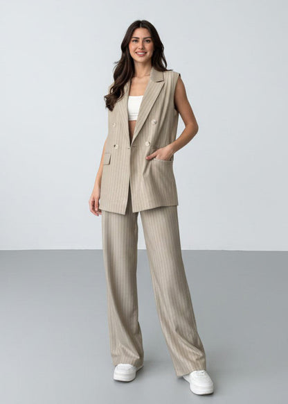 Summer jumpsuit with belt S6