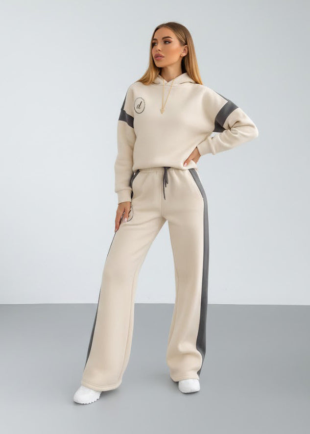 Casual cotton sportswear set (hoodie + pants) T34