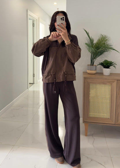 طقم كاجوال رياضي قطن (هودي+بنطلون) T104