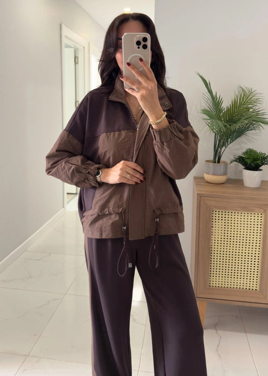 طقم كاجوال رياضي قطن (هودي+بنطلون) T104