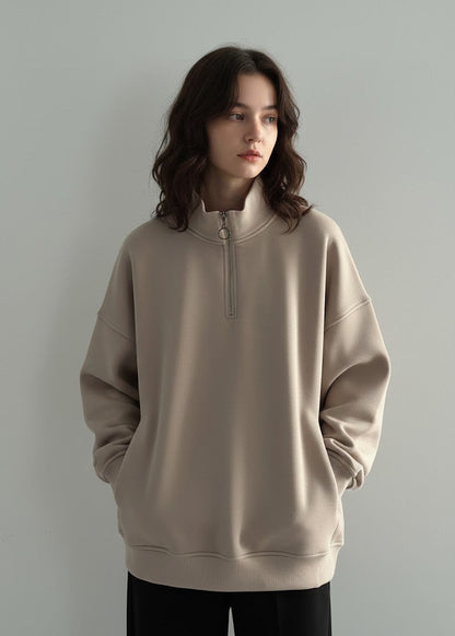 تيشيرت نسائي شتوي بتصميم فريد اوفر سايز H11