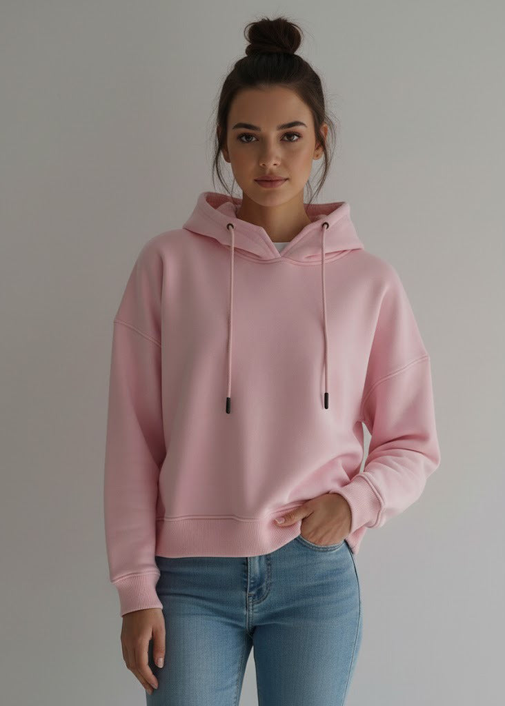 هودي نسائي شتوي بتصميم فريد اوفر سايز H13