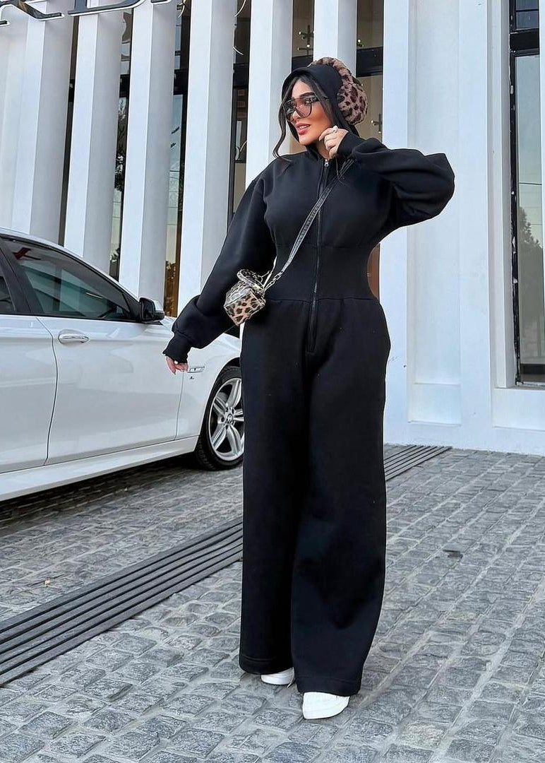 Black winter overalls (jumpsuit) AV5