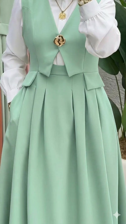 طقم رسمي (جاكت+جيبة) بتصميم مميز وأنيق S80