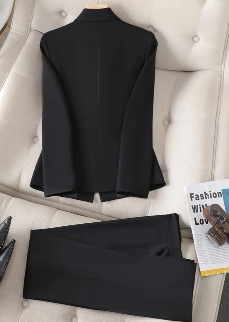 Trousers and blazer suit