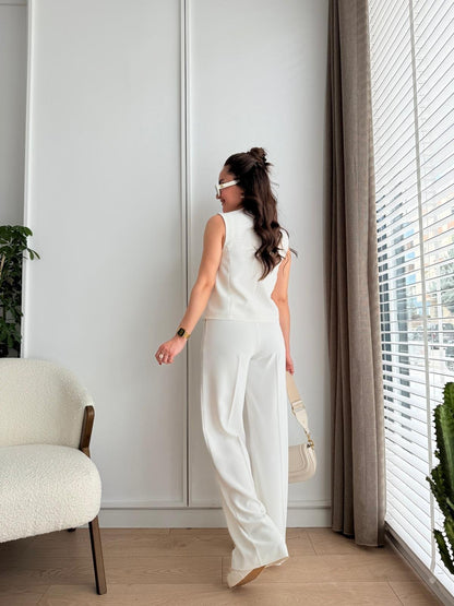 Summer jumpsuit with belt S6
