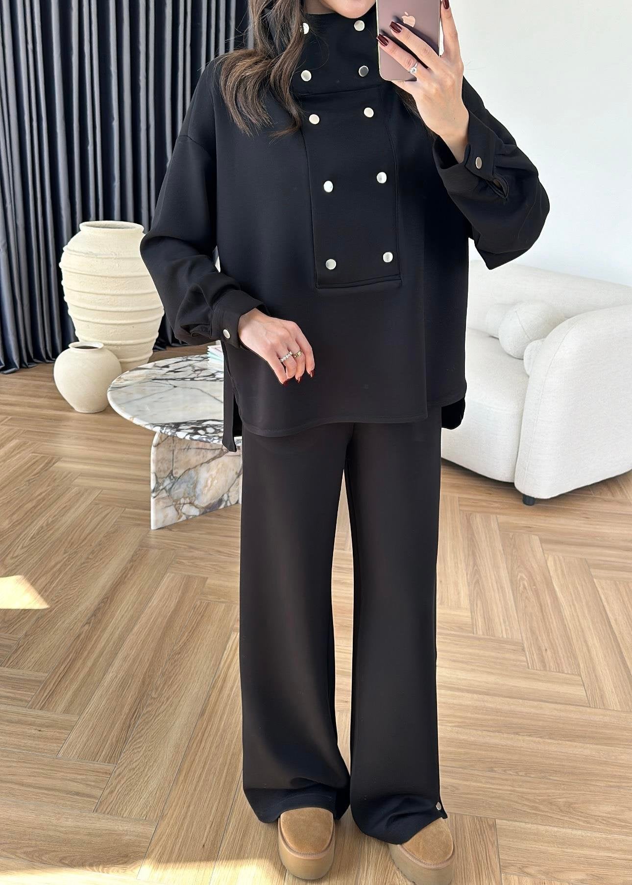 T93 Cotton Casual Sportswear Set (Hoodie + Pants)