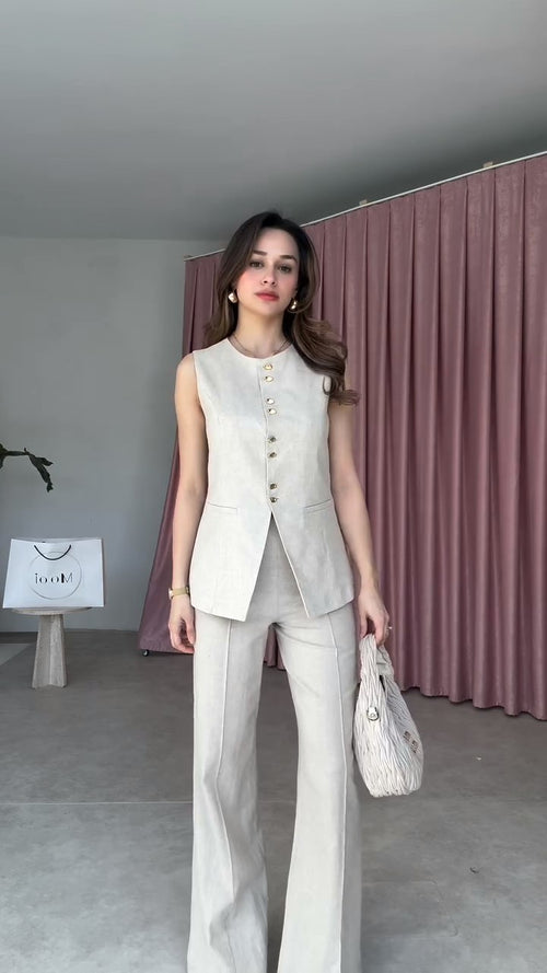 Summer jumpsuit with belt S6