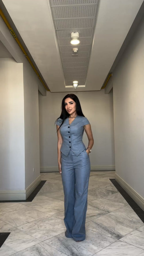 طقم نسائي قطعتين فست + بنطلون S55