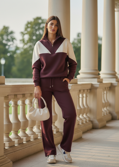 Cotton casual sportswear set (hoodie + pants) T82