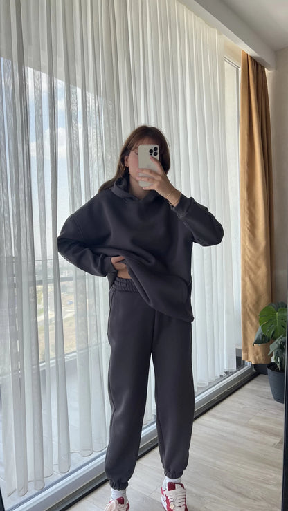 Casual cotton sportswear set (hoodie + pants) T10