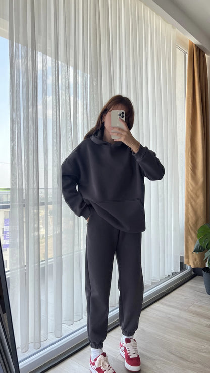 Casual cotton sportswear set (hoodie + pants) T10