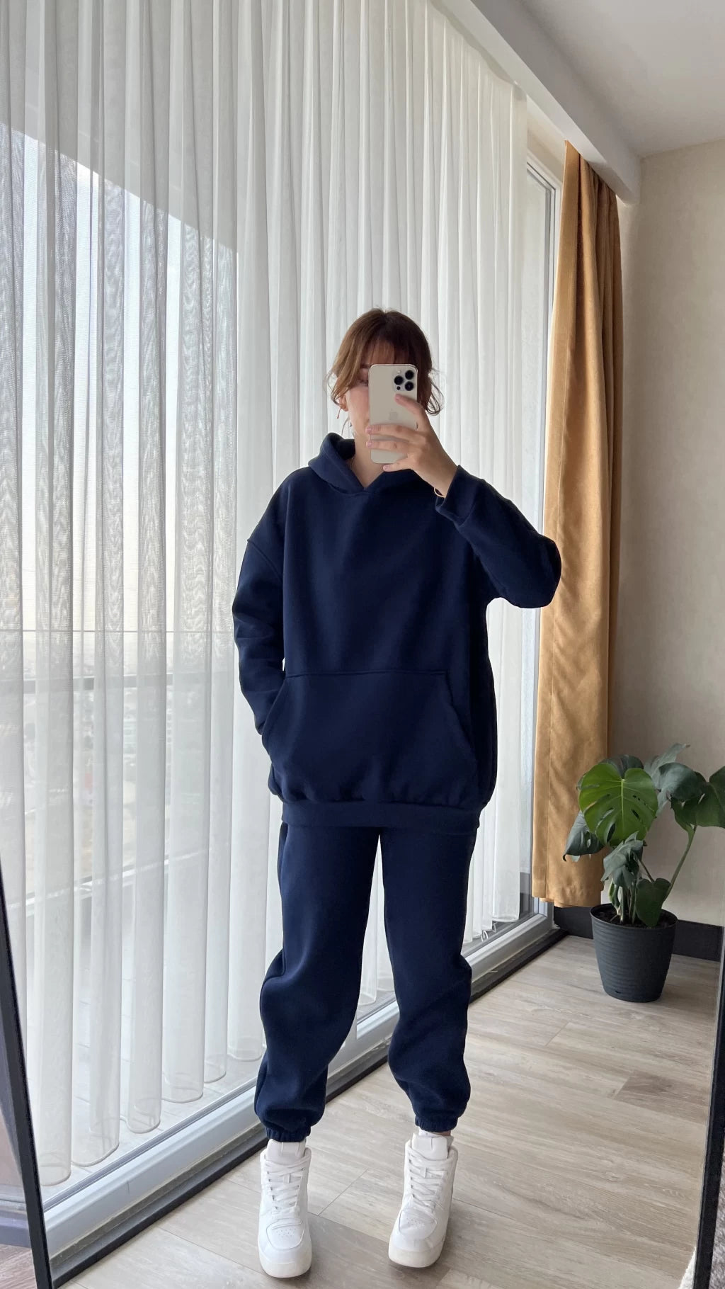 Casual cotton sportswear set (hoodie + pants) T10