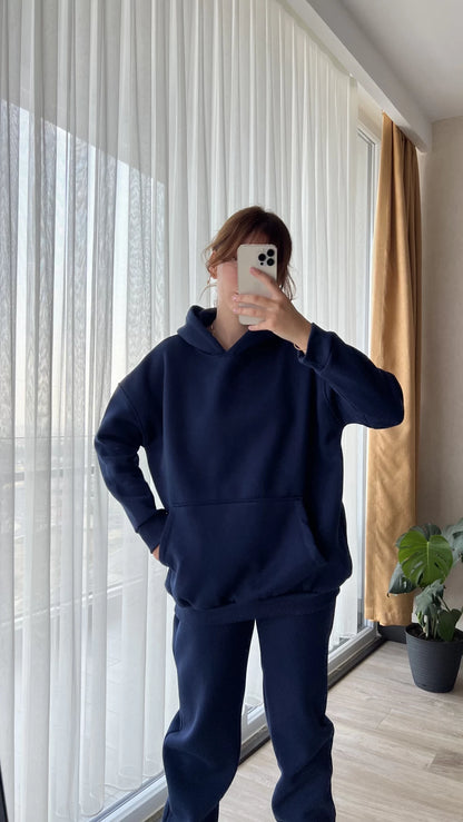 Casual cotton sportswear set (hoodie + pants) T10