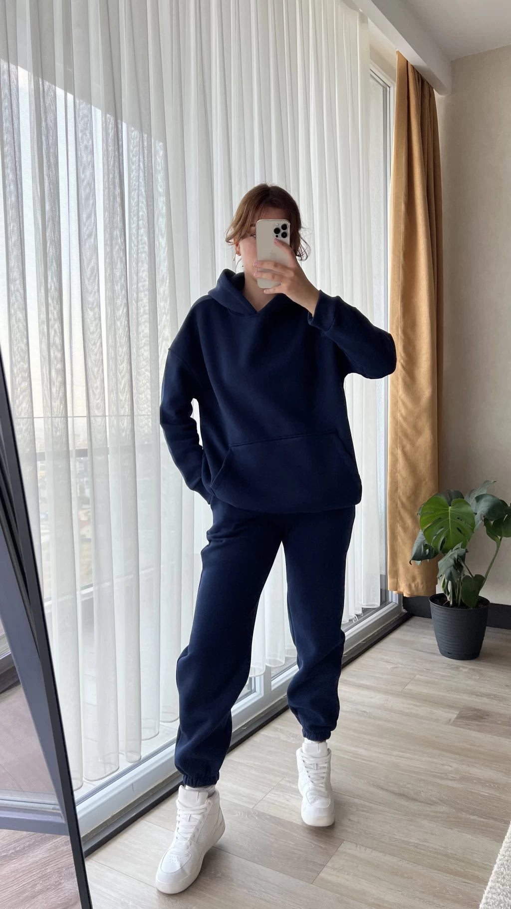 Casual cotton sportswear set (hoodie + pants) T10